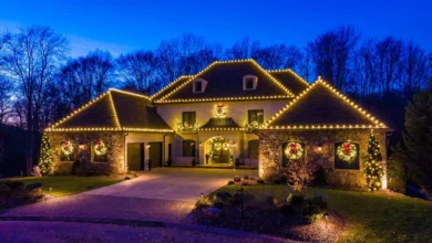 Christmas light installation it