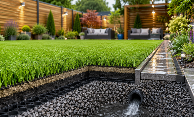 How to Plan Artificial Grass Drainage for UK Gardens