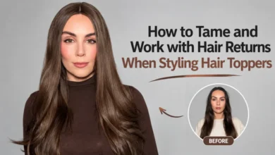 How to Tame and Work with Hair Returns When Styling Hair Toppers